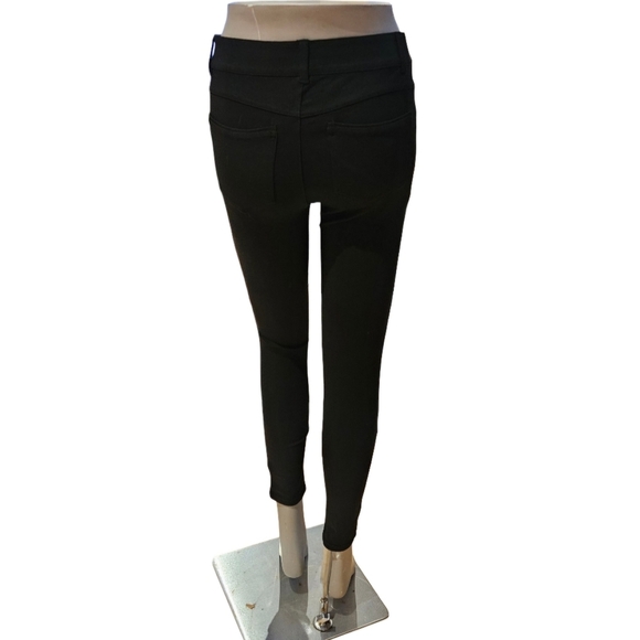 Democracy "Ab"solution Black Ponte Knit Ankle Trouser Legging size 2 - Picture 3 of 10